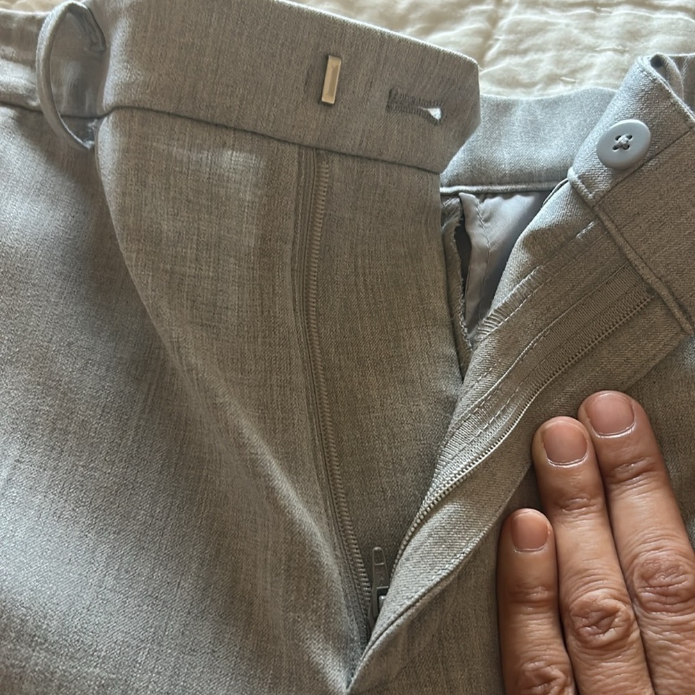 Uniqlo Smart Ankle ( 2 way )  Gray Pants light grey size S - Picture 6 of 15